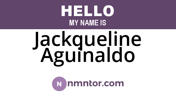 Jackqueline Aguinaldo