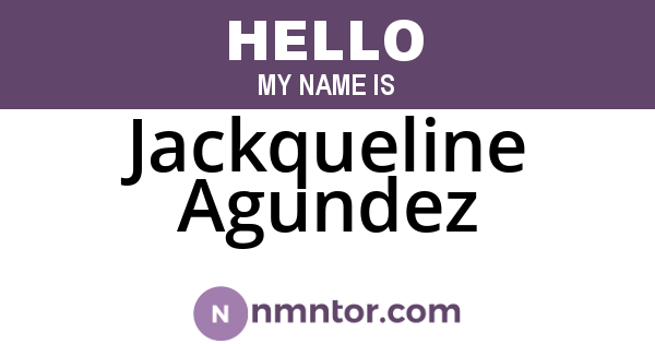 Jackqueline Agundez