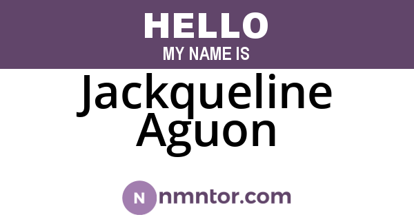 Jackqueline Aguon