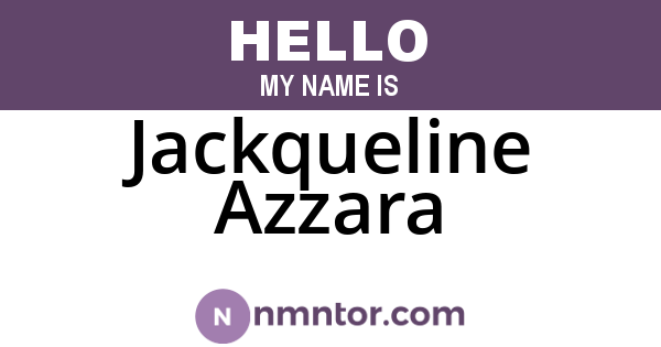 Jackqueline Azzara