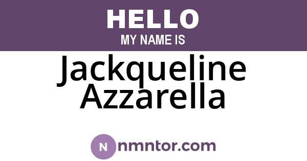Jackqueline Azzarella