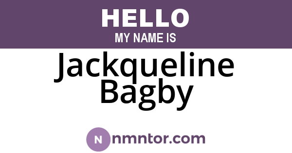 Jackqueline Bagby