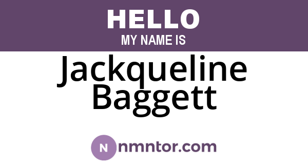 Jackqueline Baggett