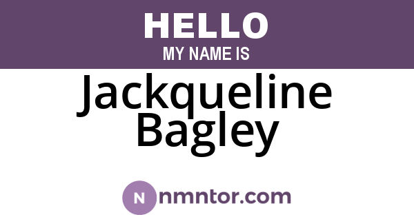 Jackqueline Bagley