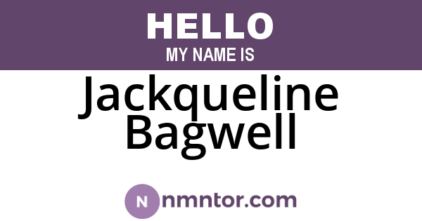 Jackqueline Bagwell