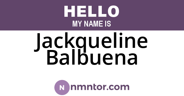 Jackqueline Balbuena