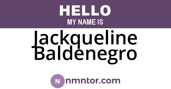 Jackqueline Baldenegro