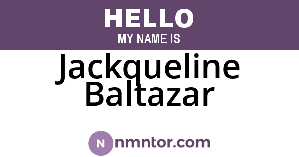 Jackqueline Baltazar
