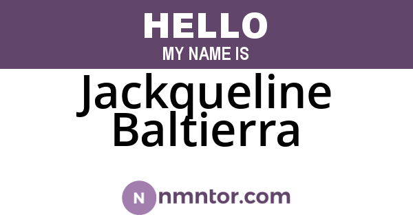 Jackqueline Baltierra