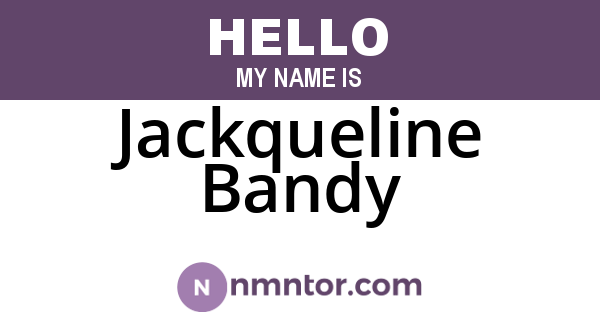 Jackqueline Bandy