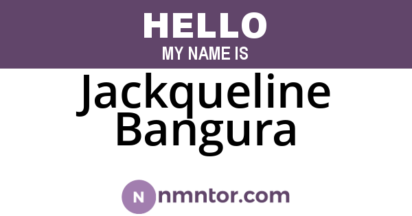 Jackqueline Bangura