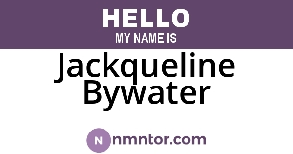 Jackqueline Bywater