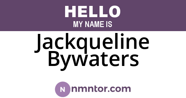 Jackqueline Bywaters