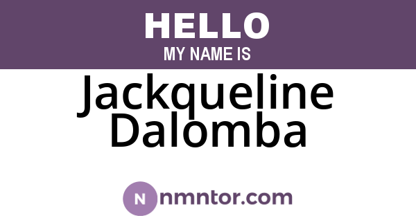 Jackqueline Dalomba