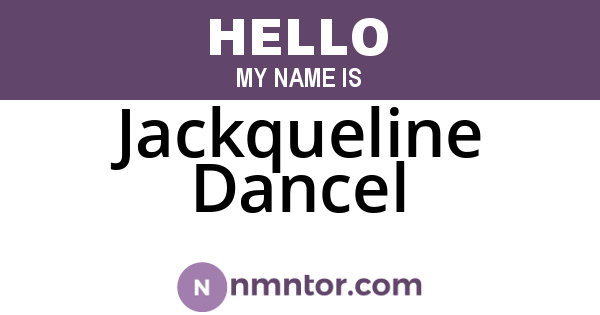 Jackqueline Dancel