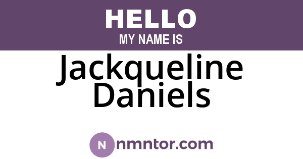 Jackqueline Daniels