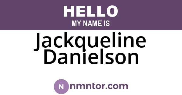 Jackqueline Danielson