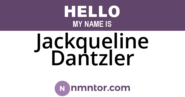 Jackqueline Dantzler