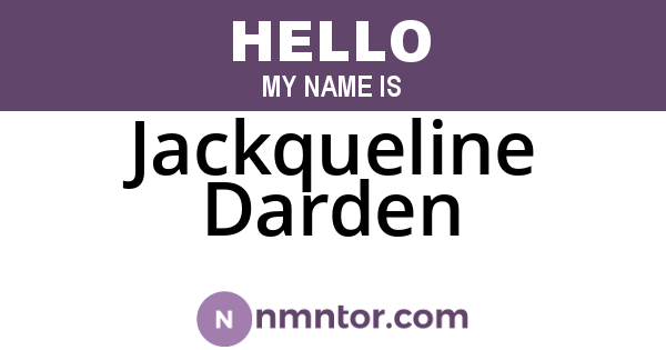 Jackqueline Darden