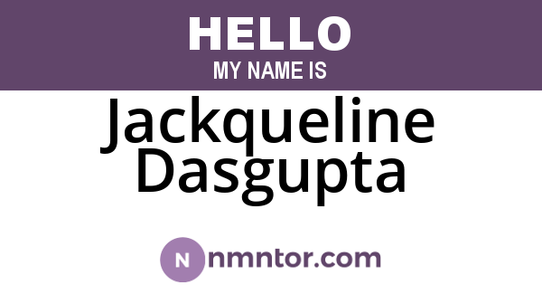 Jackqueline Dasgupta