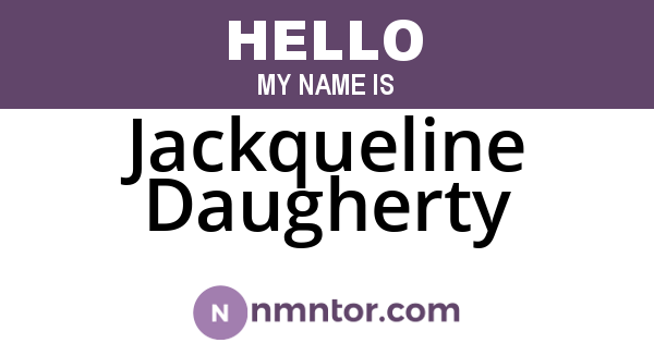 Jackqueline Daugherty