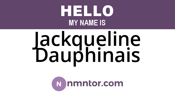 Jackqueline Dauphinais