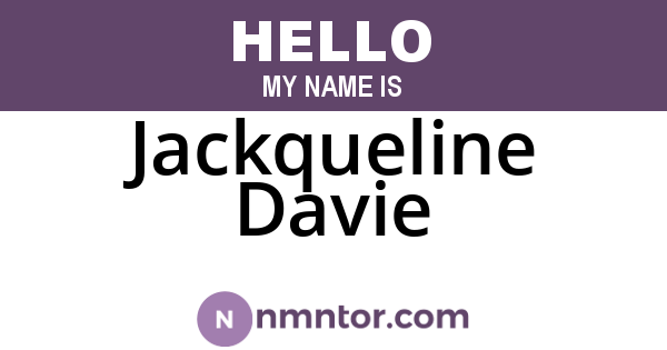 Jackqueline Davie