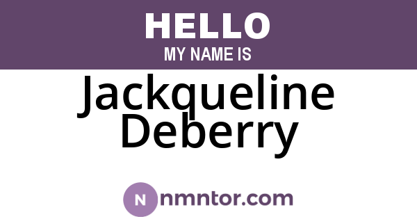 Jackqueline Deberry