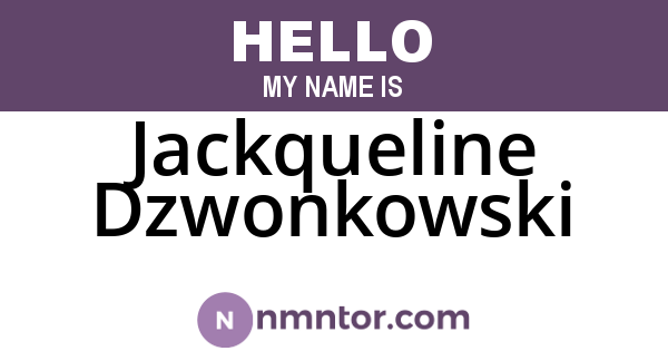 Jackqueline Dzwonkowski
