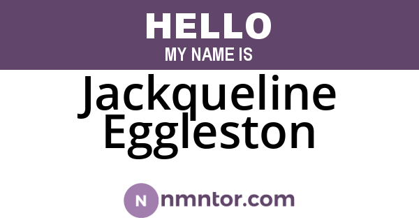 Jackqueline Eggleston