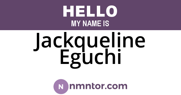 Jackqueline Eguchi