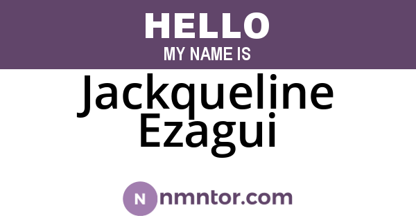 Jackqueline Ezagui