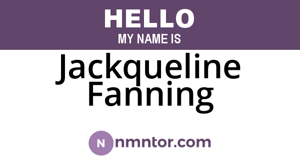 Jackqueline Fanning