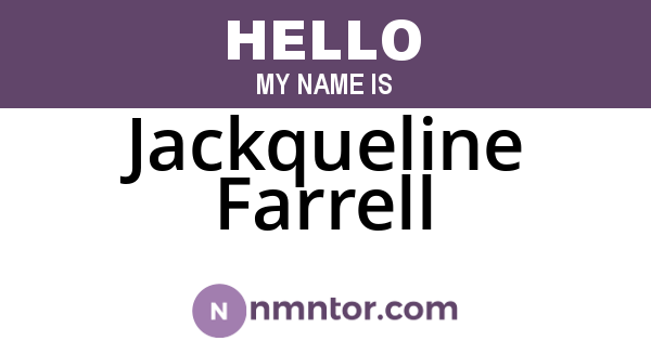 Jackqueline Farrell