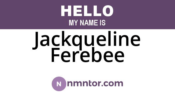 Jackqueline Ferebee