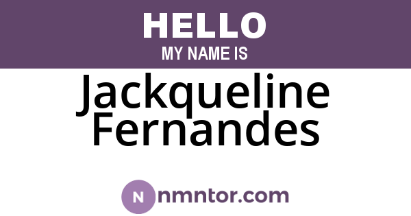 Jackqueline Fernandes