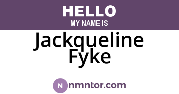 Jackqueline Fyke