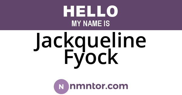 Jackqueline Fyock