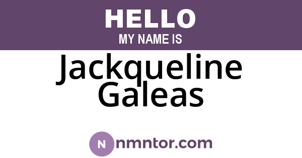 Jackqueline Galeas