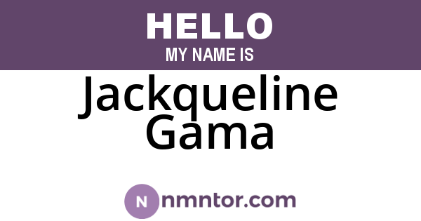Jackqueline Gama