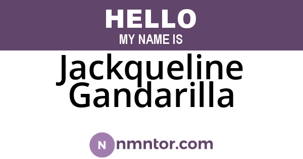 Jackqueline Gandarilla