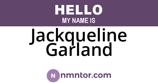 Jackqueline Garland