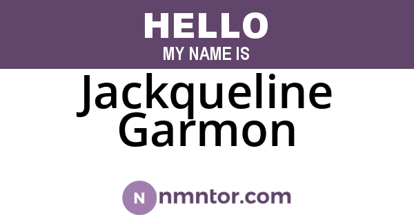 Jackqueline Garmon