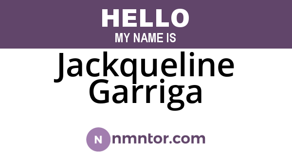 Jackqueline Garriga