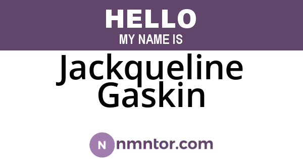 Jackqueline Gaskin