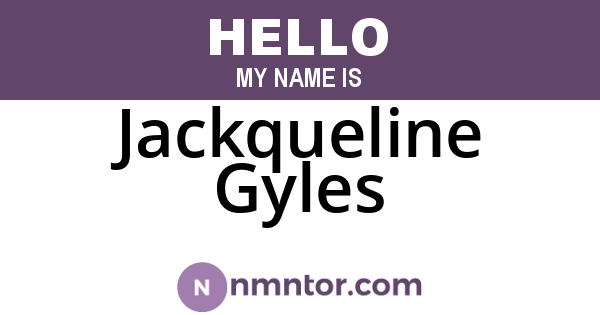 Jackqueline Gyles