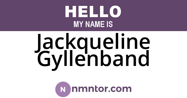 Jackqueline Gyllenband