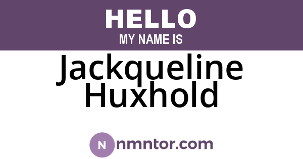 Jackqueline Huxhold