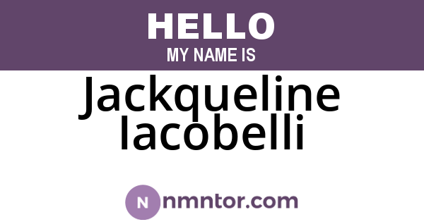 Jackqueline Iacobelli