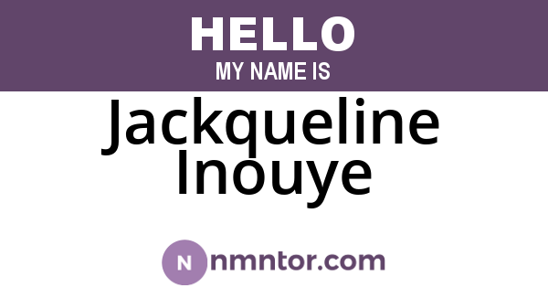 Jackqueline Inouye